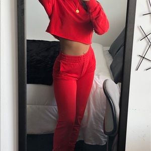 ❌SOLD❌Red Aritzia Tracksuit